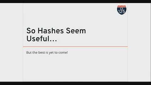 CS 125 Fall 2018: Mon 12.3.2018. Hashing and Maps