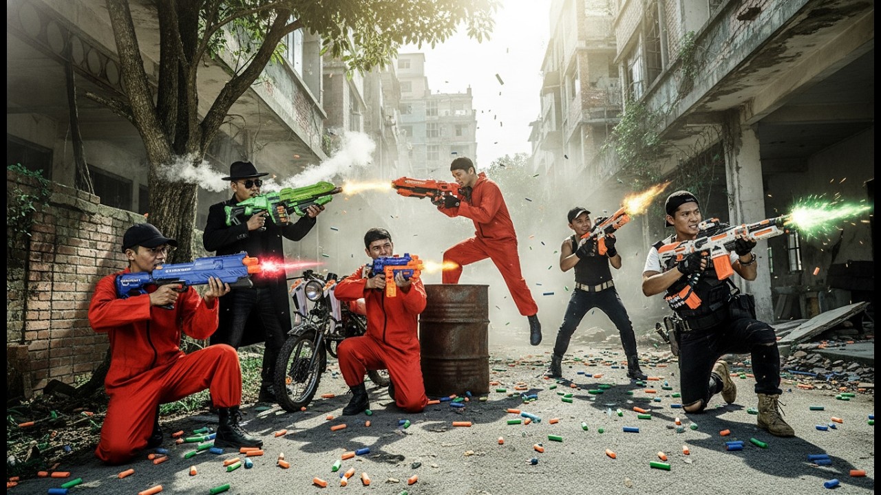 LTT Nerf War : Hero SEAL X Intercepts Crimson Dominion's Blaster Heist - High Stakes Nerf Guns Crime