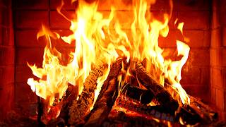 🔥 Fireplace 4K UHD! Fireplace with Crackling Fire Sounds. Fireplace Ambience