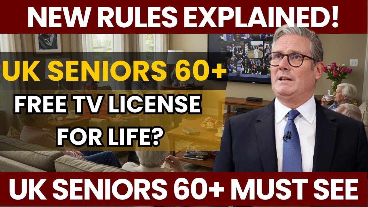 Пожилые люди старше 60 лет в Великобритании получают пожизненную бесплатную телевизионную лицензи...