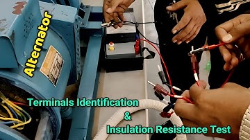 How To Identify Terminals Of 3 Phase Alternator | Continuity & Insulation Resistance Test Alternator