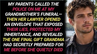 My Parents Called Police at Grandma’s Funeral—Then Her Secret Envelope Exposed Everything They Hid 😱