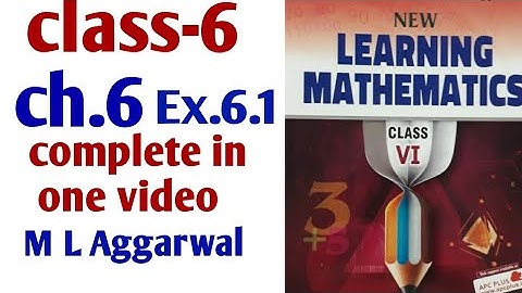 6 class chapter 6 understanding elementary shapes exercise 6.1 ml Aggarwal