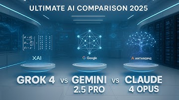 Grok 4 vs Gemini 2.5 Pro vs Claude 4 Opus: Ultimate AI Comparison 2025 (SHOCKING Results!)