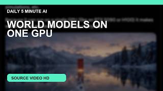 NVIDIA Just Put a World Model on One GPU