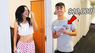 Giving FAKE Money To College Girls!