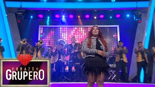 Valentina Elizalde debutó sobre nuestro escenario para interpretar 'Ebrio de amor'.| Corazón Grupero