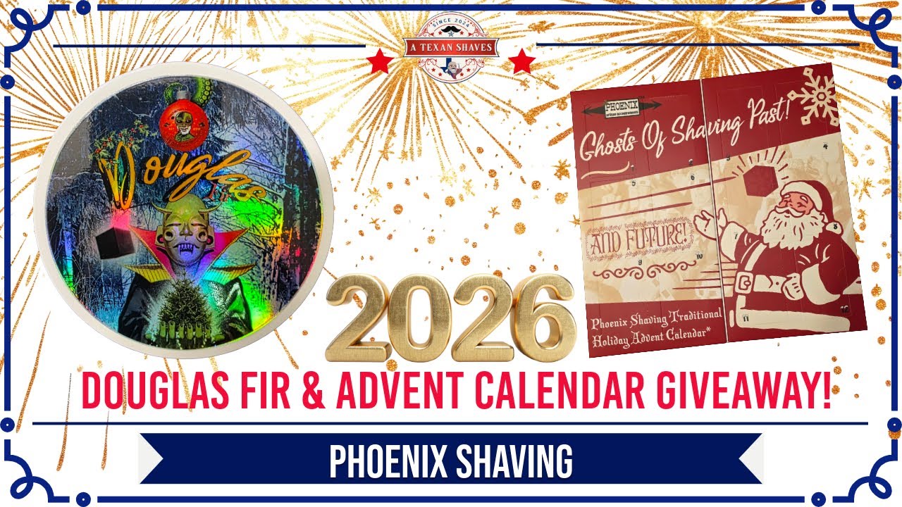 Розыгрыш рождественского календаря Phoenix Shaving с древесиной дугласовой пихты!