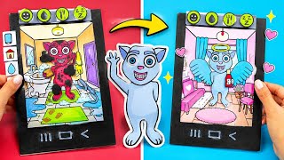 😻 We Made a Paper Virtual Pet! 📱✨ DIY Game Book screenshot 3