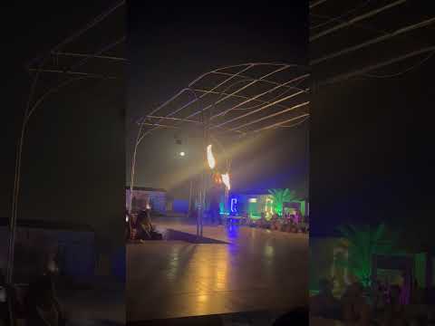 Fire dance ,Dubai desert camp