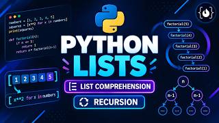 Python Lists, List Comprehension & Recursion Explained | Python Tutorial for Beginners