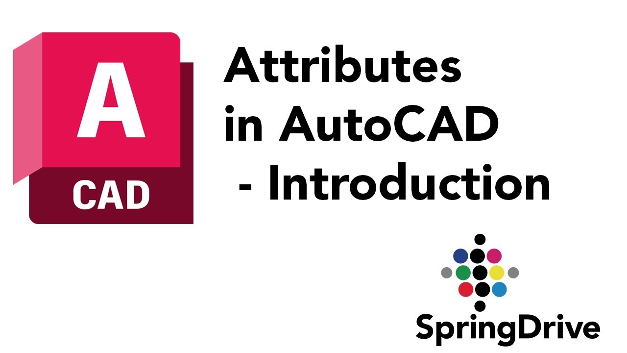 AUTOCAD ATTRIBUTES TUTORIAL - YouTube
