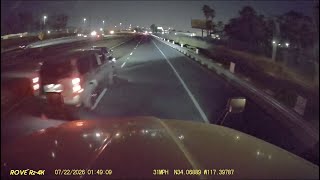 Idiot chevy driver tailgating & no turn signal 