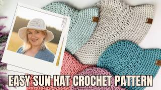 Fast & Easy Crochet Sun Hat: Beginner Friendly Tutorial
