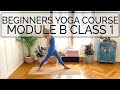 Beginners Yoga Course | Module B, Class 1 | 48 min | Cat de Rham | Online Yoga Teaching