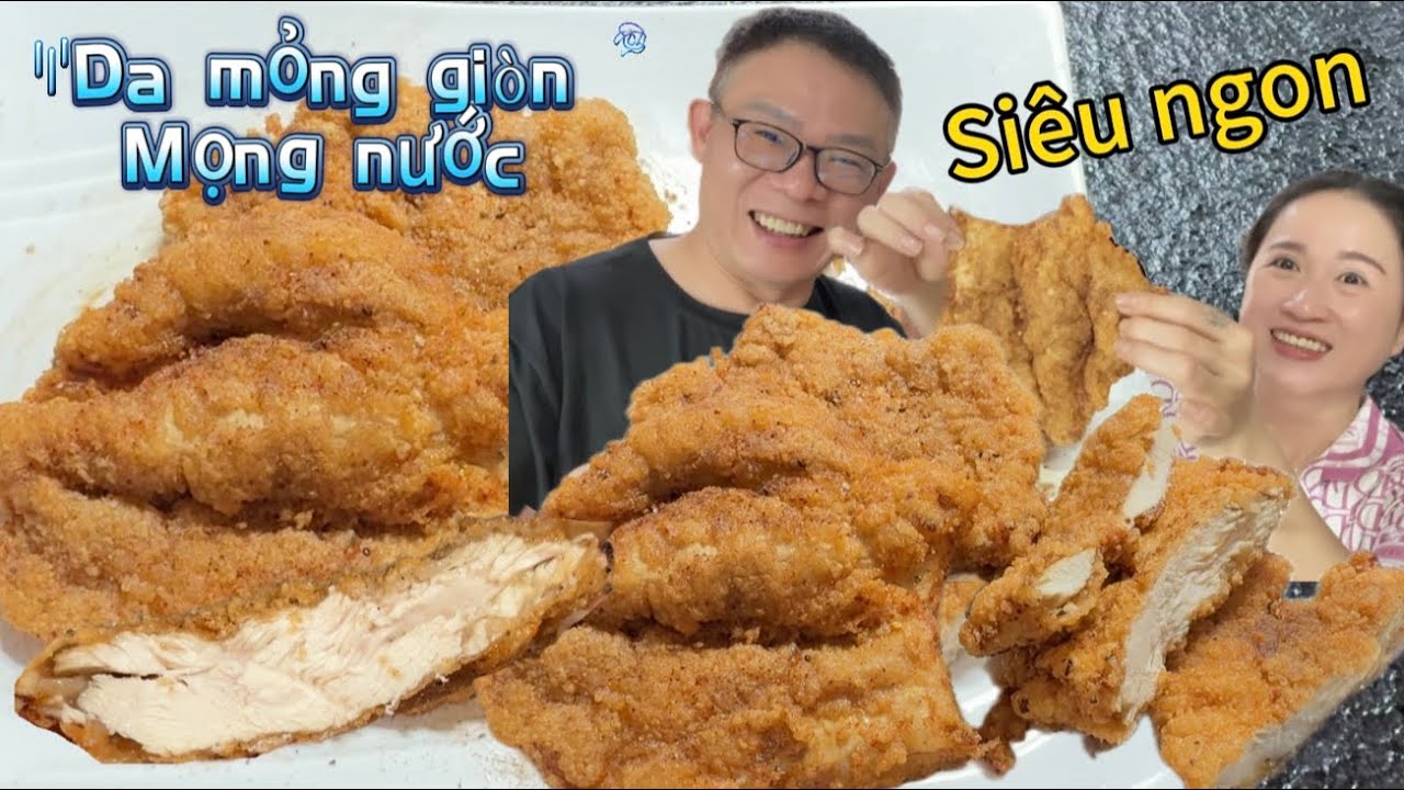 Gà rán siêu to khổng lồ chuẩn vị Đài Loan giòn rụm da bột mỏng gà mọng ...