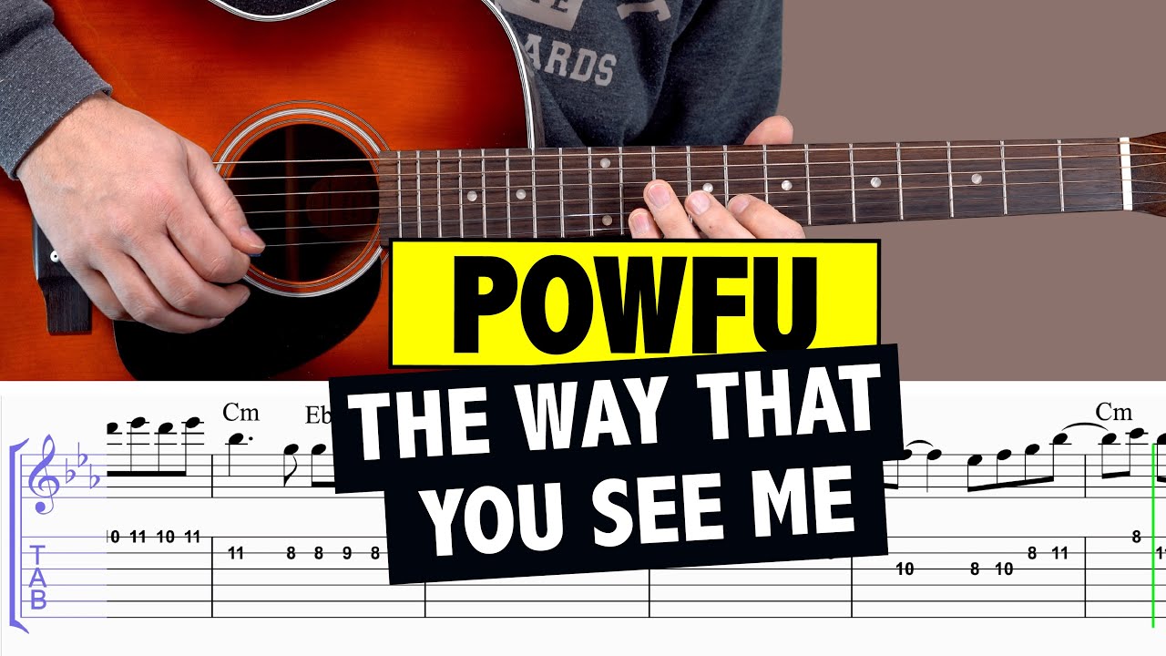 Powfu - The Way That You See Me // Easy Guitar Cover + TABS