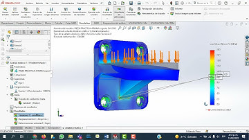 ESTUDIO  ESTÁTICO   SOLIDWORKS  SIMULATION – PIEZA  SOPORTE  RAMMA