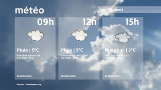 Météo Pau   mardi 20 décembre 2016