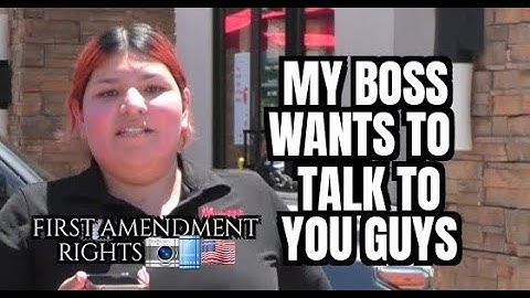 "My Boss Wants To Talk To You Guys"