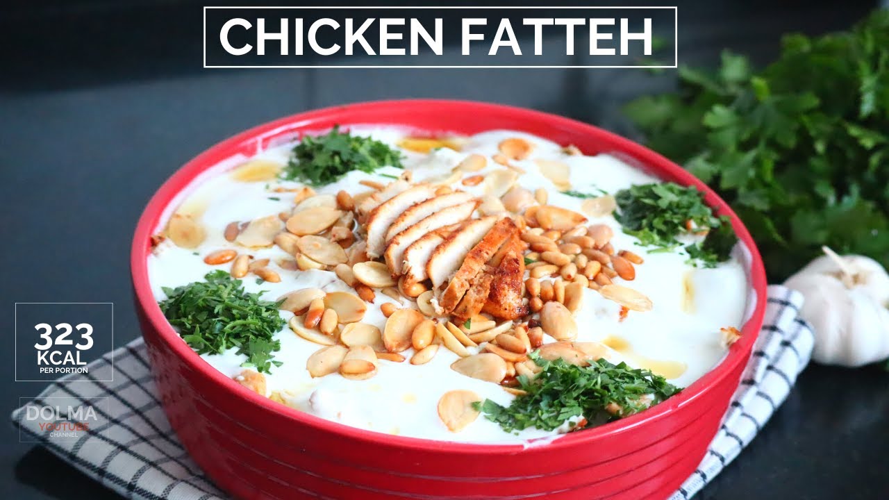 Chicken fatteh Fatteh with chicken hummus fatteh with chicken