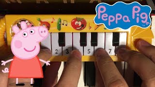 Video thumbnail of "PEPPA PIG THEME... but it's played on a $1 piano"