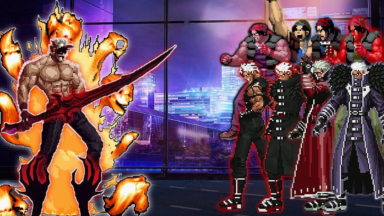 [Mugen KOF] Sasin Neo Rugal vs Krizalid, Ralf Jones Team