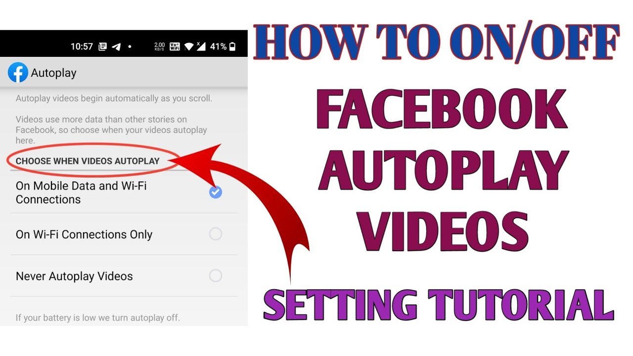 How To Stop Facebook Autoplay Videos On Facebook Facebook Videos