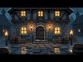 Raining Over The Tavern Lofi 🌧️ | Medieval Pixel Beats for Focus, Calm &amp; Sleep