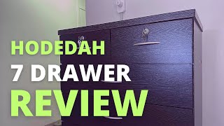 Unboxing and Review Hodedah 7 Drawer Dresser with Two Locks Modern 7 Drawer Black Dresser Chest
