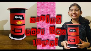 #ifaworldPost office box making for school project | letter box making | DIY using paper.