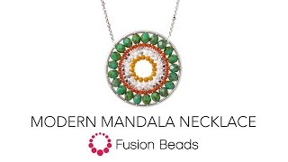 Learn how to make the Modern Mandala Necklace by Fusion Beads