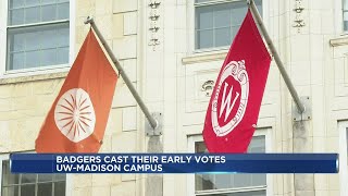 UW students cast early votes as young voter turnout expected to be higher than normal