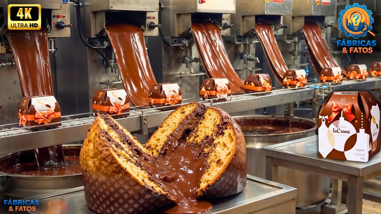Você Nunca Imaginou Como o PANETTONE da CACAU SHOW é Feito | Fábricas e Fatos