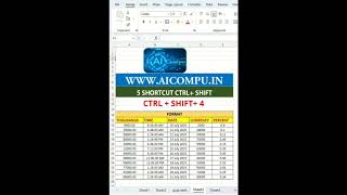 TOP 5 EXCEL SHORTCUTS EVERY PROFESSIONAL MUST KNOW #excel #shortcut #professional #top5 #advance