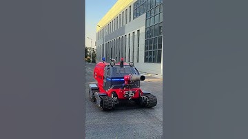 Four-Wheel Drive All-Terrain Firefighting Robot Appearance Display #firefightingrobot #automobile