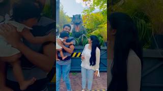 Escaped From A Scary Roaring Dinosaur🦖😱 | Funny Moment! #dinosaur #baby #scary #universalstudios
