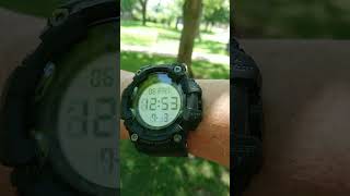 Positive, traditional display in digital watches.