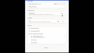 On Startup Settings - Chrome Tablet