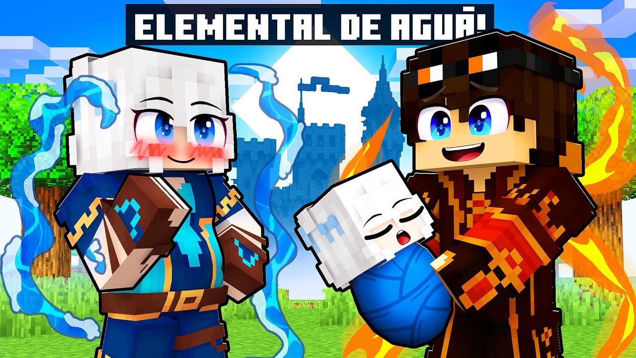 GAROTA ELEMENTAL de ÁGUA está GRÁVIDA no Minecraft!