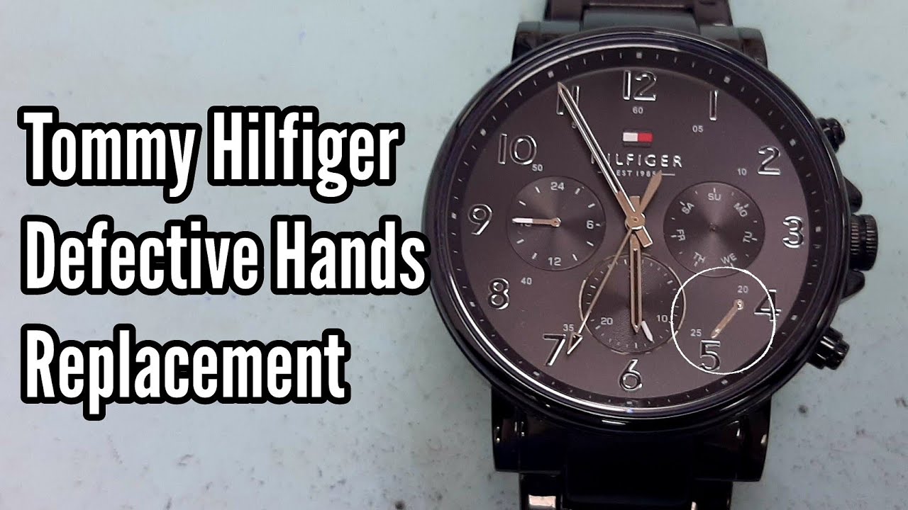Retaliate rookie bundet How To Change a Defective Hands in Tommy Hilfiger Watch | Watch Repair  Channel - YouTube