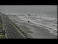 LIVE: View of Babe's Beach in Galveston, Texas, as Hurricane Laura bears down on the Gulf Coast