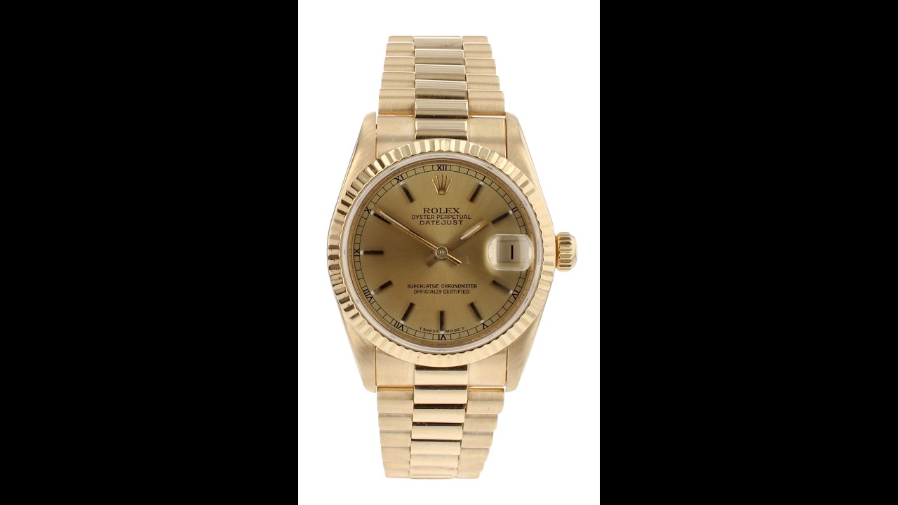 Rolex Datejust Pre Owned Watch Ref 68278