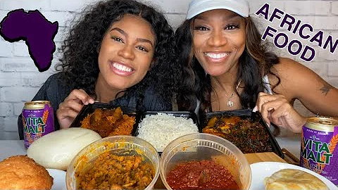 NIGERIAN/AFRICAN FOOD MUKBANG [EFORIRIO + RED STEW + JOLLOF RICE🍛]