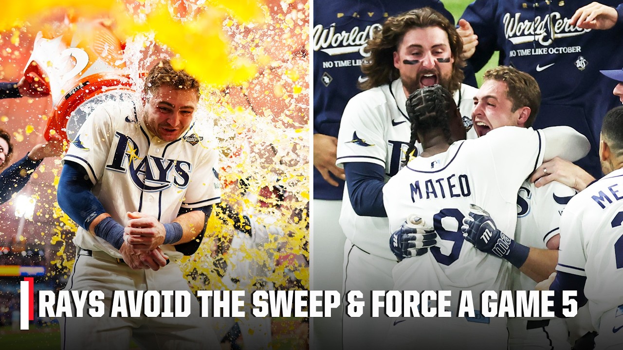 World Series Game 4 HIGHLIGHTS ⚾️ Rays WALK IT OFF and force a Game 5 vs. Brewers 👀 | ESPN MLB