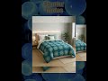TIMELESS MICROFIBER COMFORTER: QUEEN AQUA GREEN FLORAL