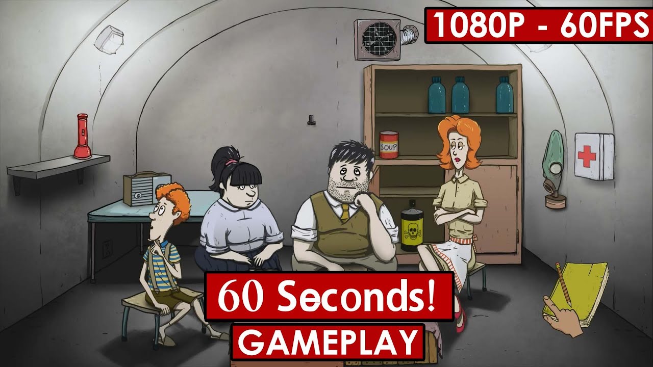 60 Seconds! gameplay HD Strategy [1080p 60fps] YouTube