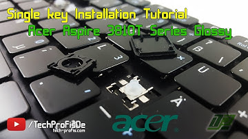 How to replace a key on Acer Aspire laptop keyboard Repair Tutorial