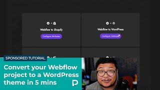 Convert your Webflow project to a WordPress theme in 5 mins