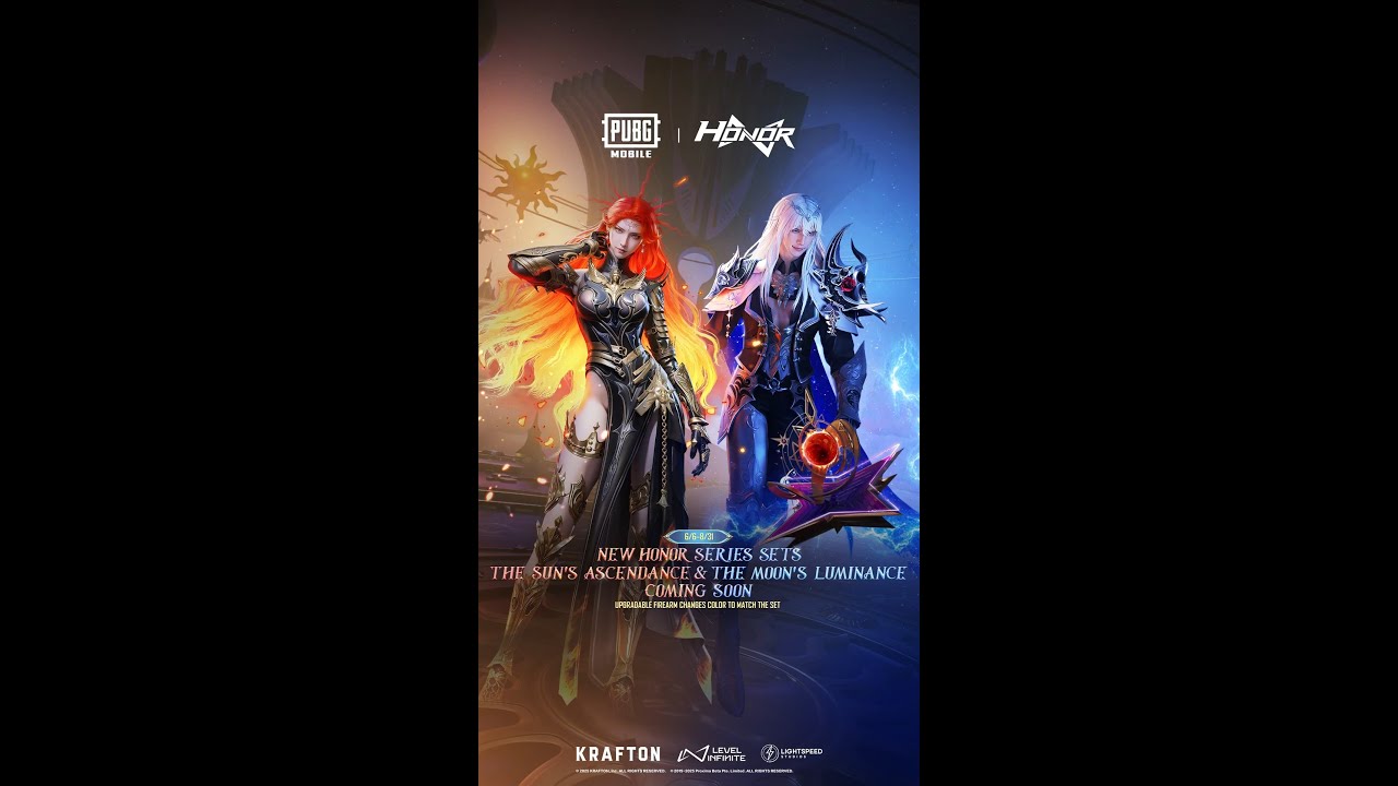 PUBG MOBILE | New Honor Series Sets: The Sun’s Ascendance and The Moon’s Luminance